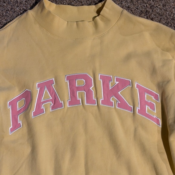 Parke Yellow & Pink Summerland Mockneck - XXL - Picture 2 of 4